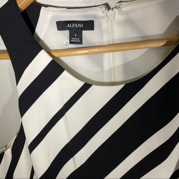 Alfani Pleated Asymmetrical Ham Dress - Picture 2 of 5